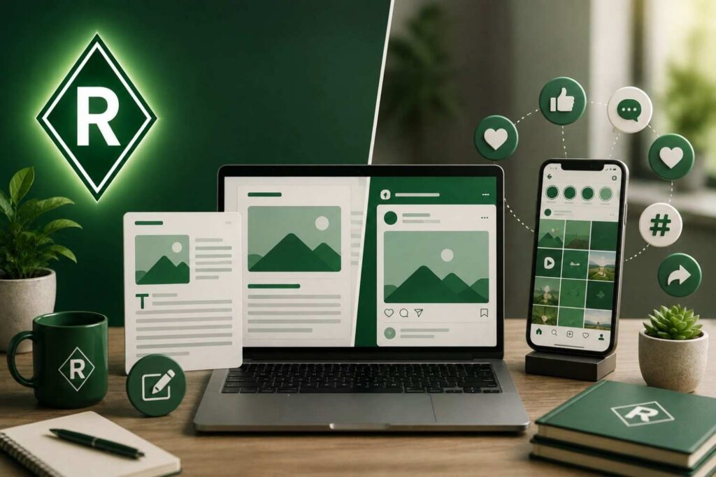 blog vs social media content for small business | Richwood Marketing